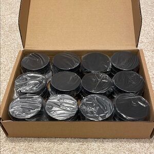 Black Plastic Jar Lids - Bulk Pack